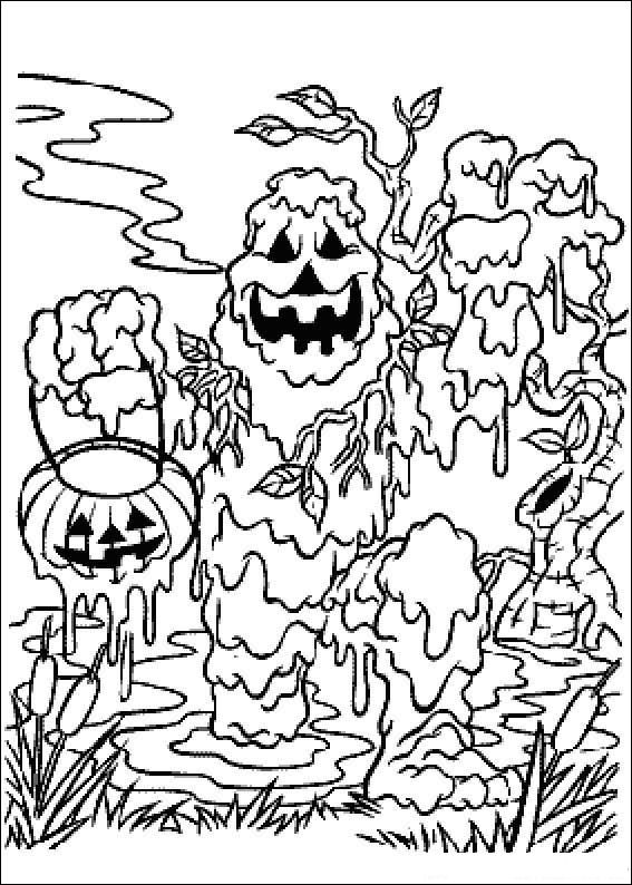 Plansa de colorat cu Halloween 146 53